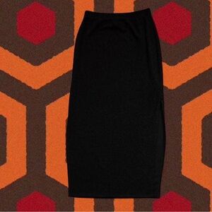 NWT MINKPINK x MP|C Metallic Midi Side-Split Pencil Skirt